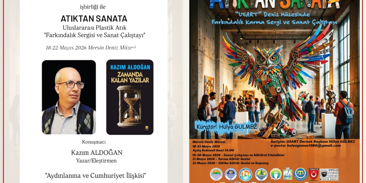 Mersin’de “Atıktan Sanata” etkinliği ve söyleşi düzenleniyor