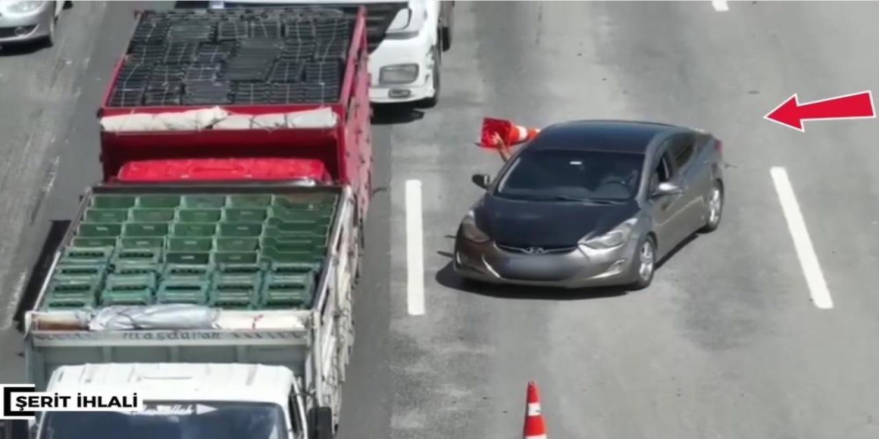 Gaziantep'te dron destekli trafik denetiminde: Bin 346 araca ceza kesildi