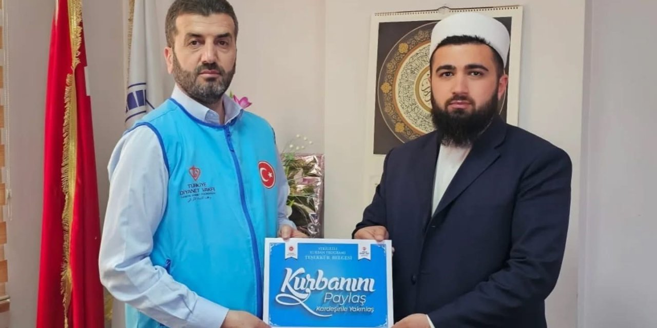 Çermik’te imam 54 kurban bağışı topladı