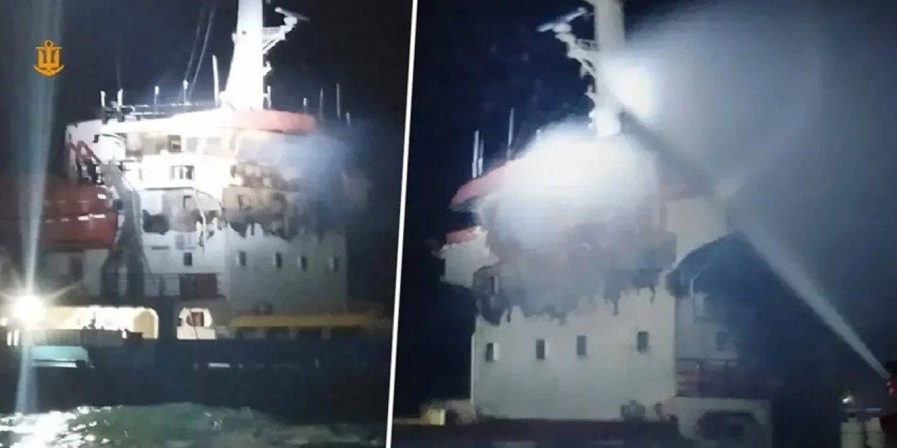 Denizde gerilim! İHA Türk kuru yük gemisini vurdu
