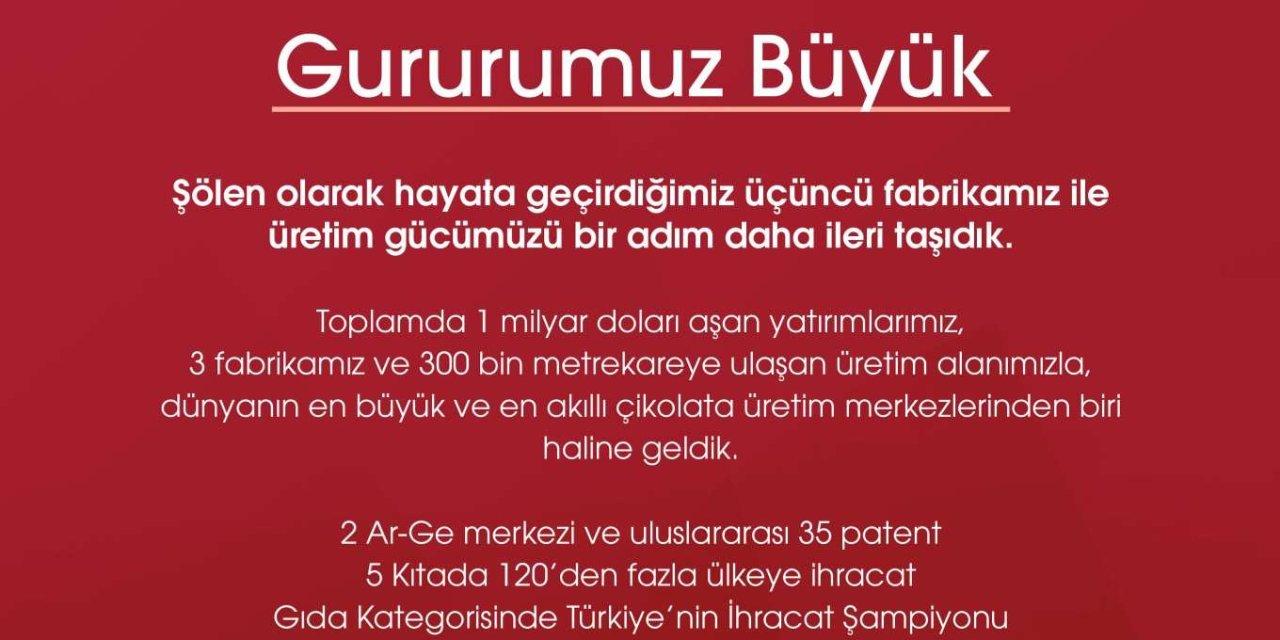 şölen çikolata