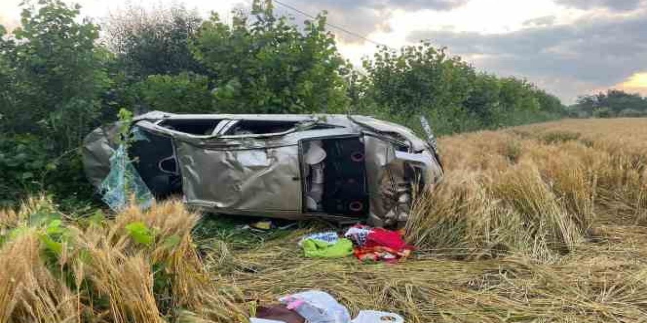 Tokat’ta takla atan otomobildeki 1 kişi öldü, 5 kişi yaralandı