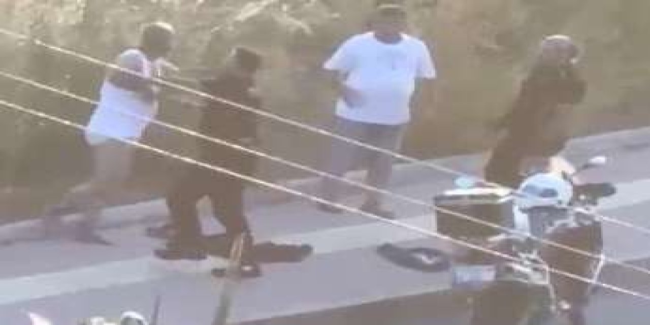 Mersin'de polislere direnen şahıslar ile polisler arasında arbede