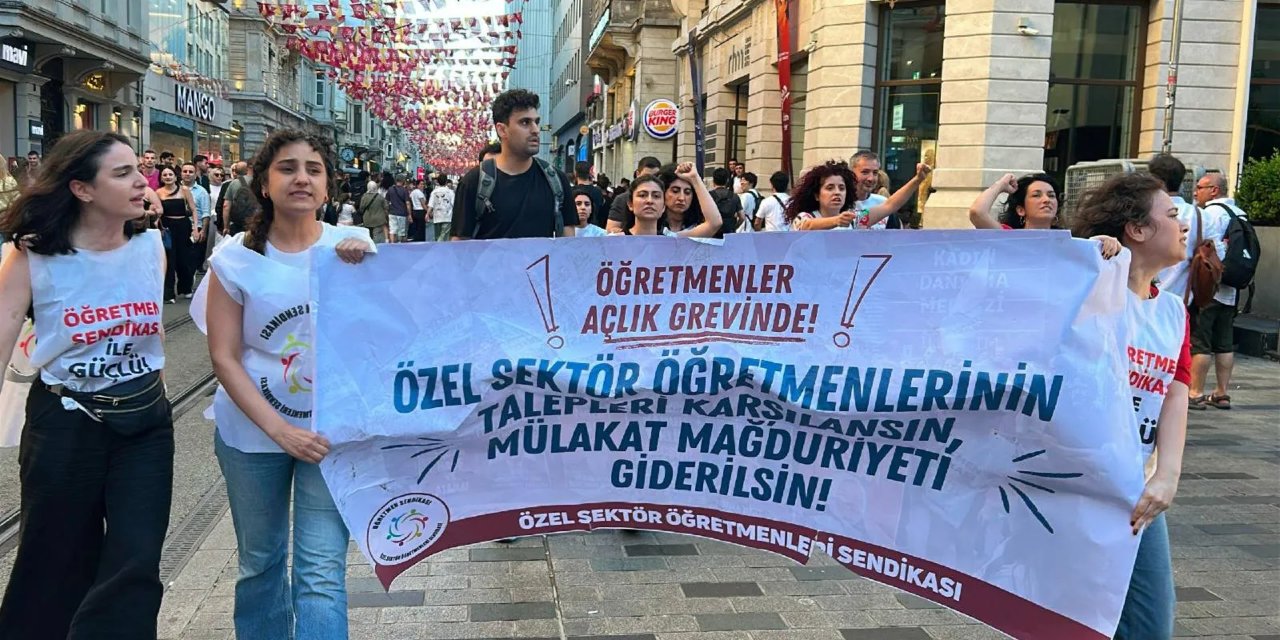 Öğretmenler, talepleri karşılanana kadar açlık grevinde