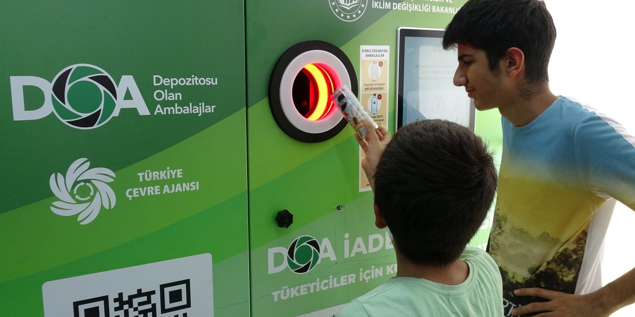 Malatya'da depozito iade sistemi hizmete girdi, ilgi yoğun