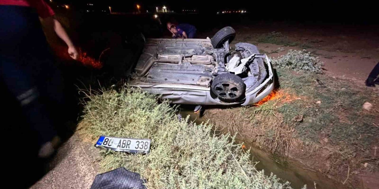 Mardin’de otomobil takla attı: 3 yaralı