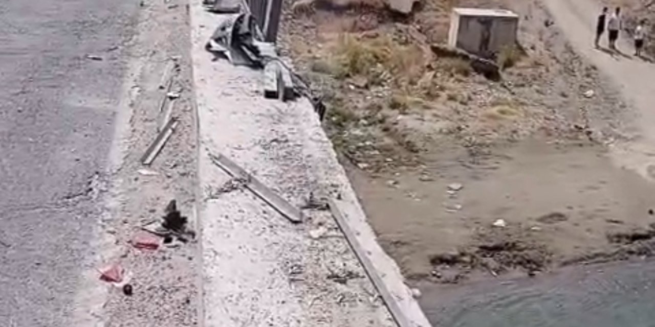 Adıyaman'da otomobil Göksu Çayı'na düştü