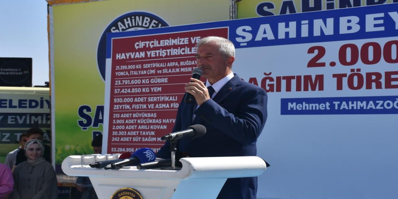 Şahinbey’den çiftçiye dev gübre desteği!