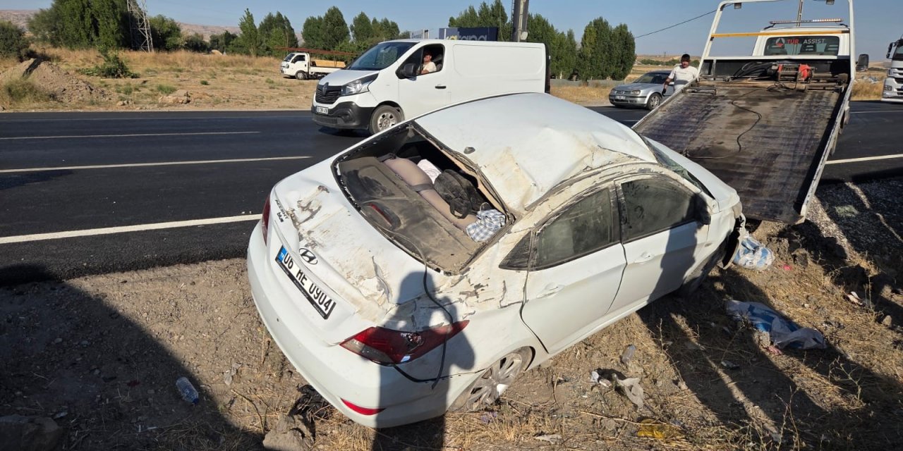 Ankara’da otomobil takla attı: 4 yaralı