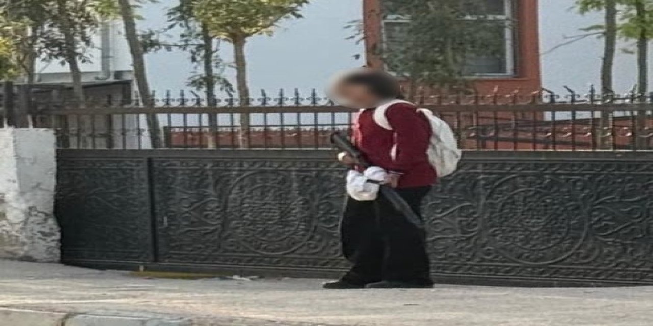 Okulda alarm! bir öğrenci elinde silahla okula geldi