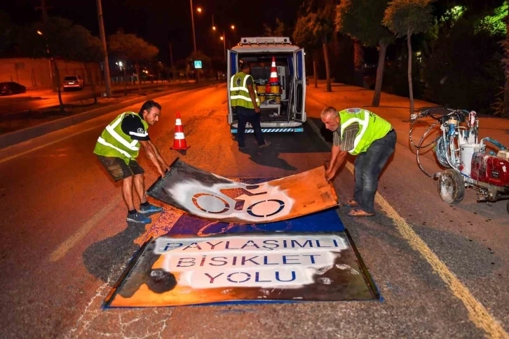 Mersin’de ’Paylaşımlı bisiklet yolu’ uygulamasına başladı