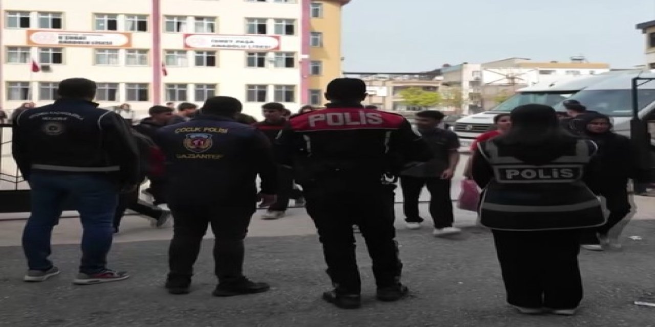 Gaziantep’te okul çevrelerinde huzur-güven-asayiş uygulaması