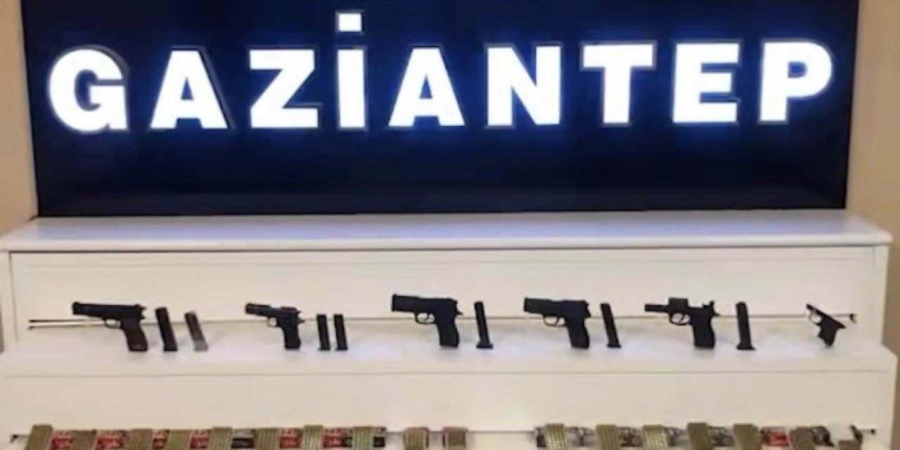 Gaziantep’te ruhsatsız silah ile çok sayıda mermi ele geçirildi