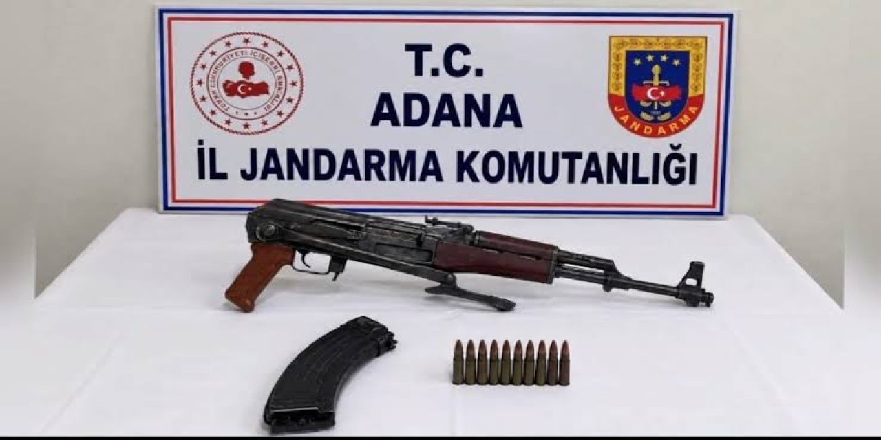 Adana da tüfek ve uyuşturucu ele geçirildi