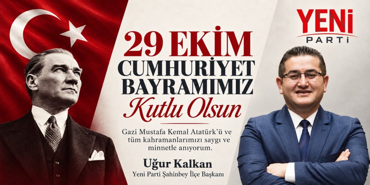 Yeni Parti Şahinbey İlçe Başkanı Uğur Kalkan