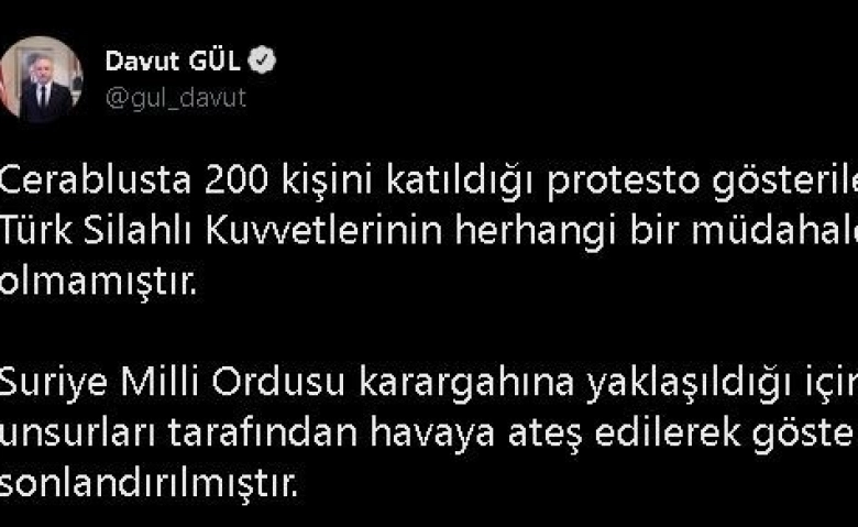 Gaziantep Valisi Gül'den  sınır kapısına saldırı iddialarına cevap