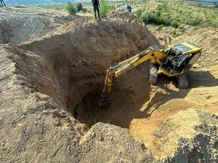 Aydın'da kaçak kazı yapan 5 şüpheli suçüstü yakalandı