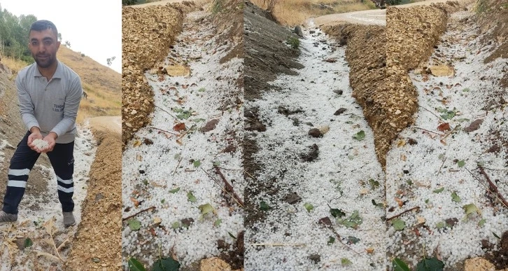 Tunceli’yi ağustos ayında dolu vurdu