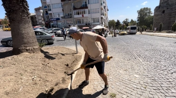 Sinop'ta çevre gönüllüsünden şehre bakım