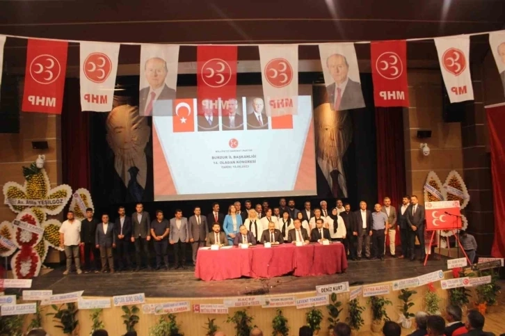 Burdur da MHP İl Başkanlığı’na tekrar Gültekin Oktay seçildi