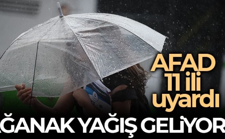 Meteorolojiden kuvvetli sağanak ve gök gürültülü yağış uyarısı