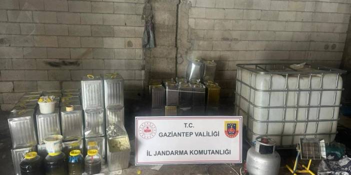 Gaziantep'te dev operasyon binlerce litre sahte zeytinyağı ele geçirildi