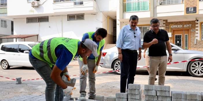 Toroslar şantiye gibi belediye, her noktada çalışıyor